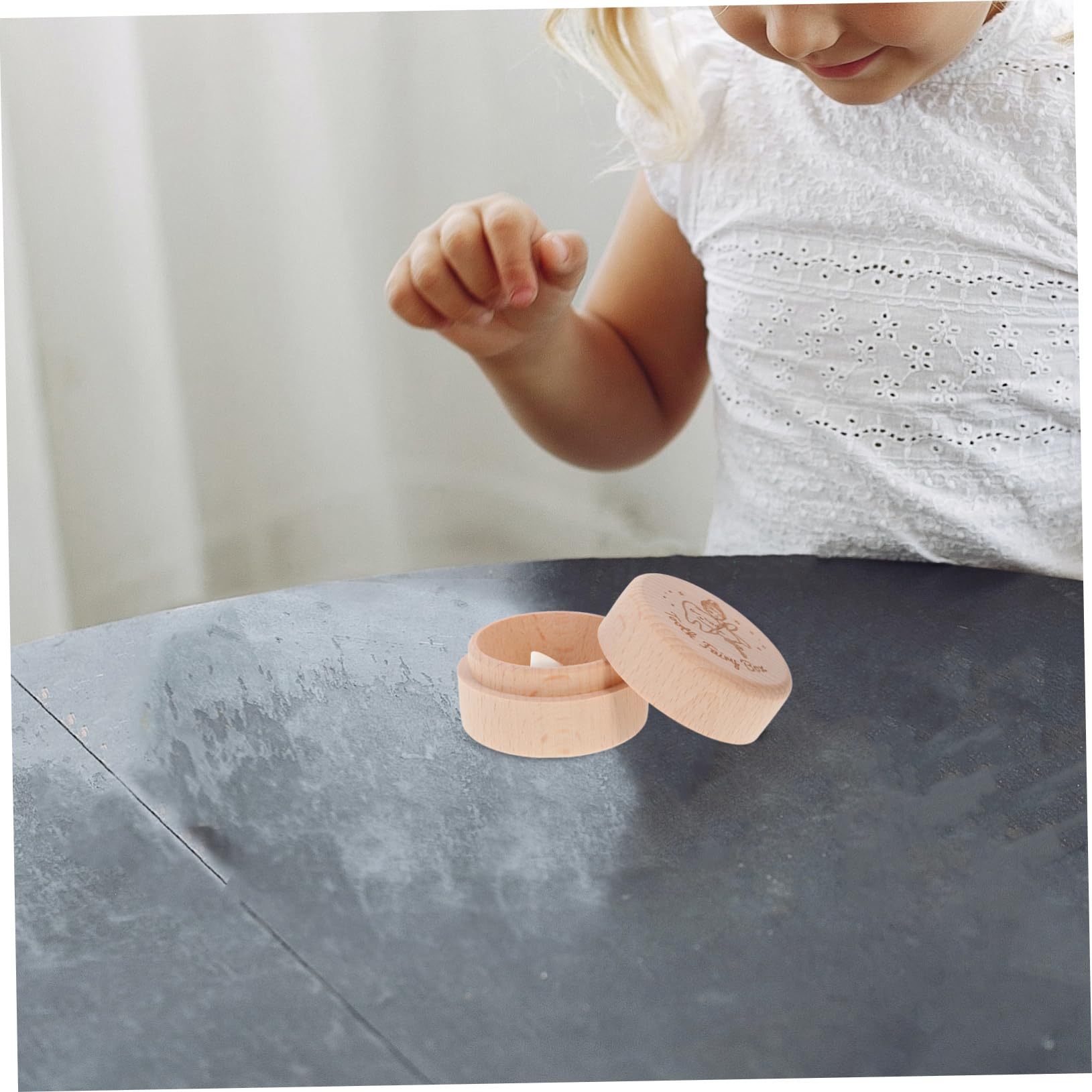 Levemolo Wooden Tooth Keepsake Box for Kids - Baby Teeth Organizer & Holder - Perfect for First Lost Tooth, Tooth Fairy Gifts, and Childhood Memories
