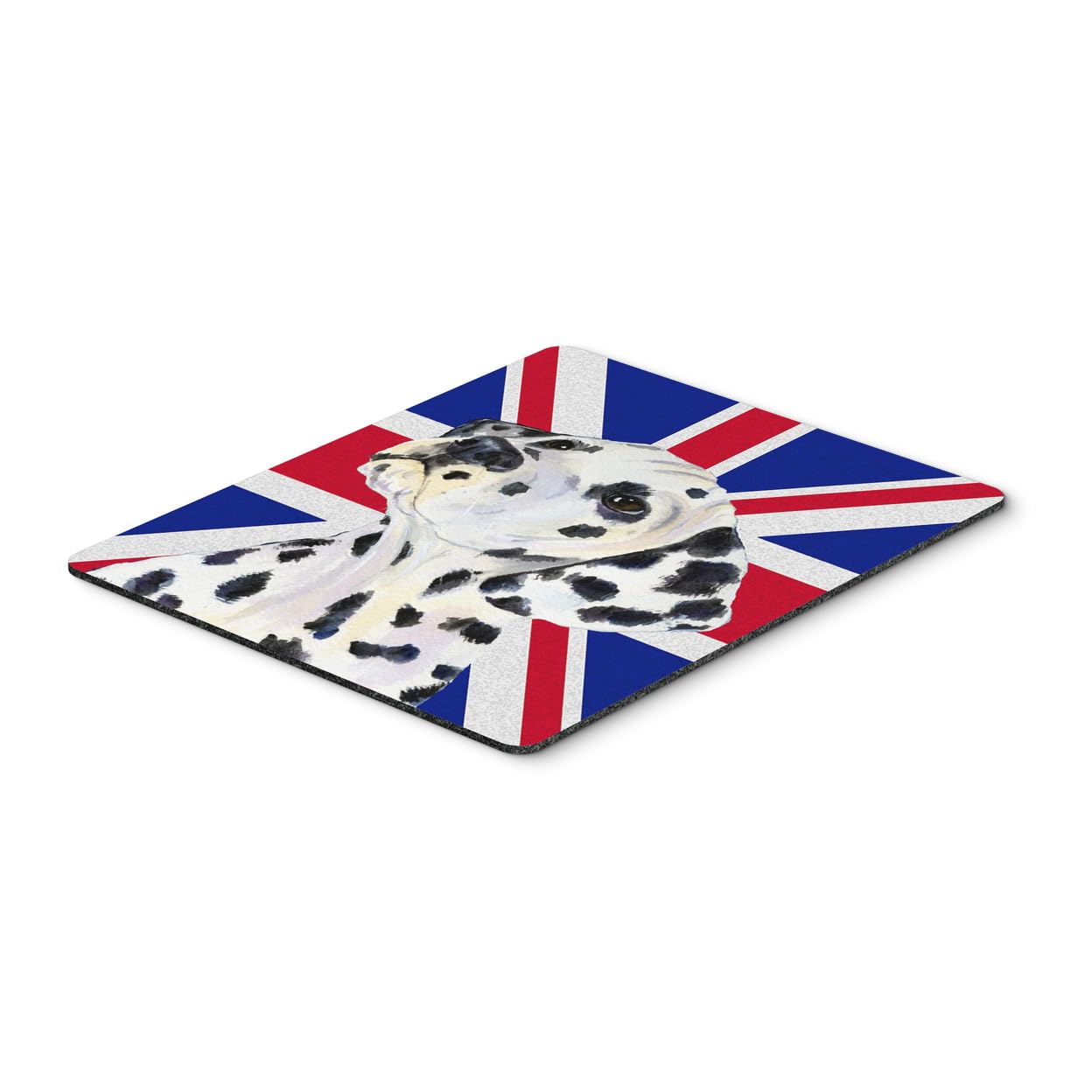 Dalmatian with English Union Jack British Flag Mouse Pad - Large Washable Non-Slip Desk Mat for Home Office, Gaming & Computer Work | UK Theme Decor for Laptop Users & British Dog Lovers