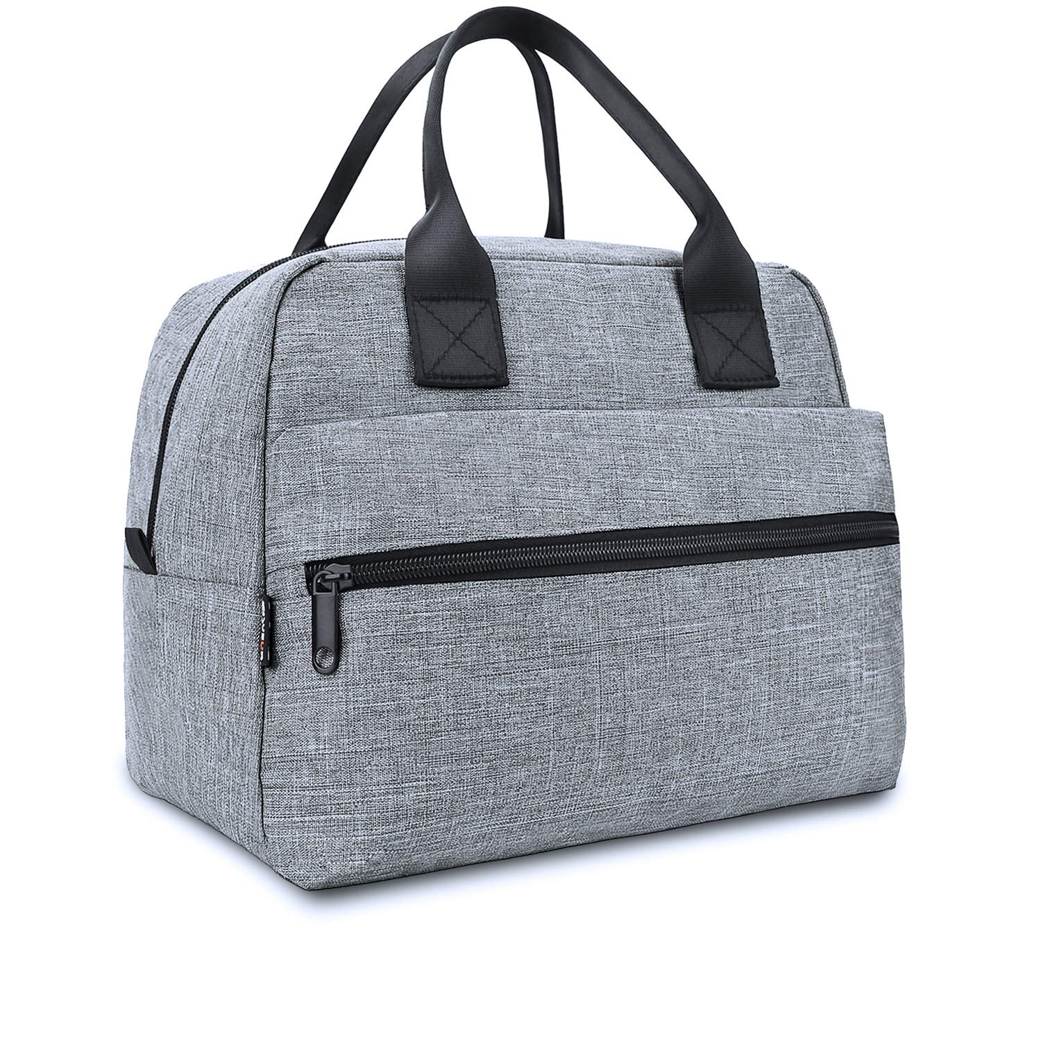 Insulated Lunch Bag for Men & Women - Leakproof Cooler Tote with Adjustable Strap for Work, Picnic, Travel & Outdoor Activities (Grey) | Perfect for Office, School, Camping & Beach Trips