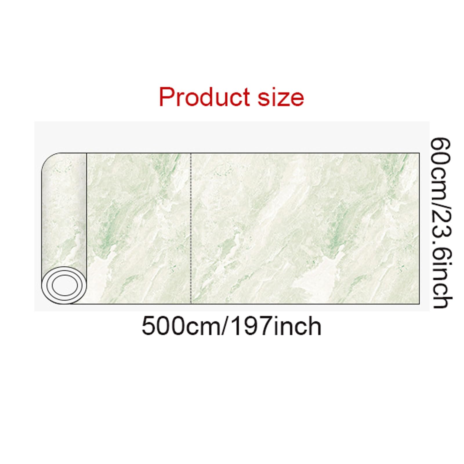 16.4 Feet/5m Self-Adhesive Marble Contact Paper - Peel and Stick Wallpaper for Kitchen Countertops, Shelves, Cabinets & Drawers - Removable Decorative Vinyl (23.6
