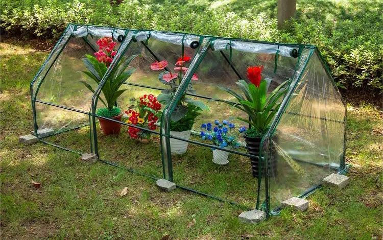 Triangular Freeze Insulation Cover for Plant Greenhouses - Winter Protection for Outdoor Plants & Seedlings