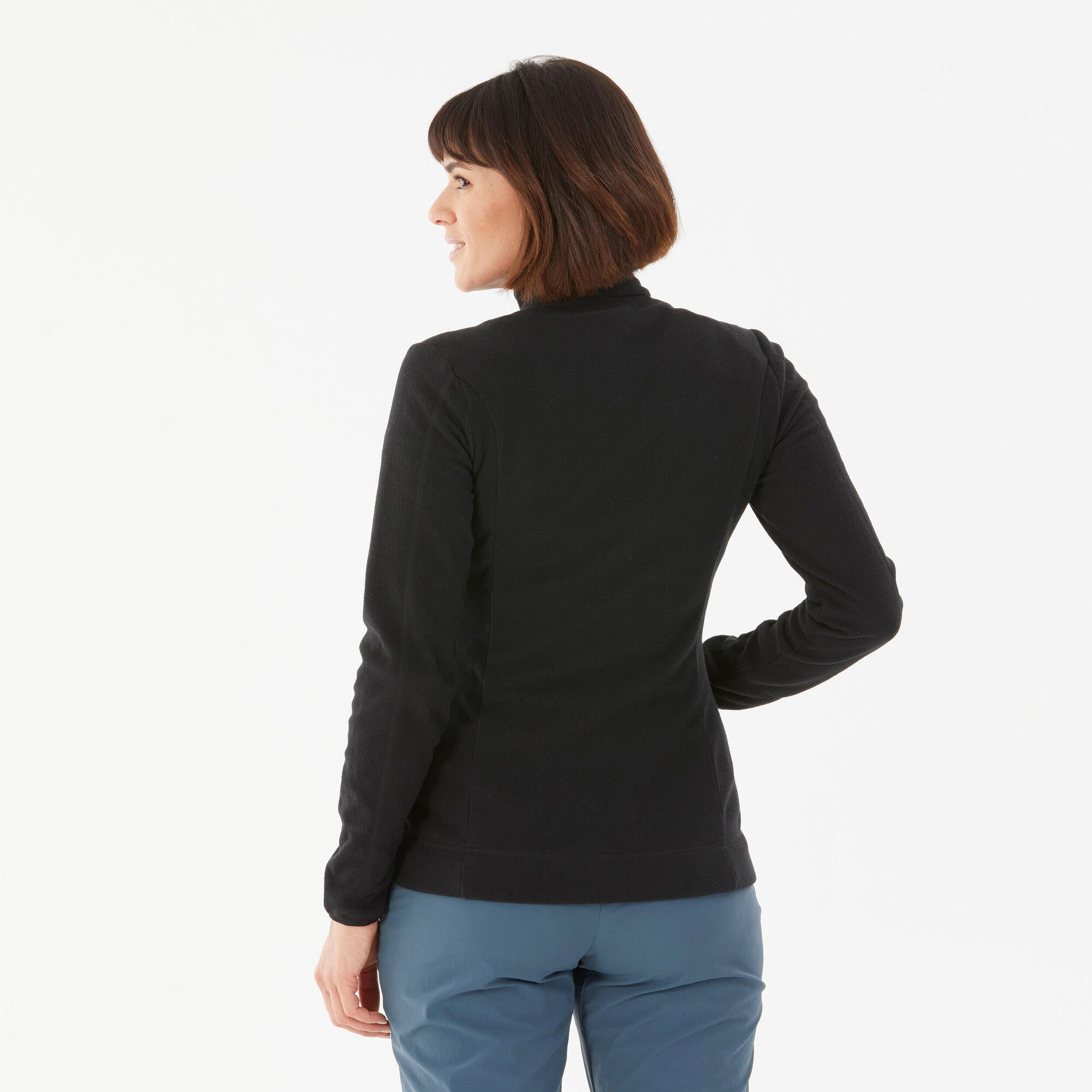 Quechua Women's MH120 Fleece Jacket - Warm Winter Outdoor Jacket for Hiking, Camping & Casual Wear