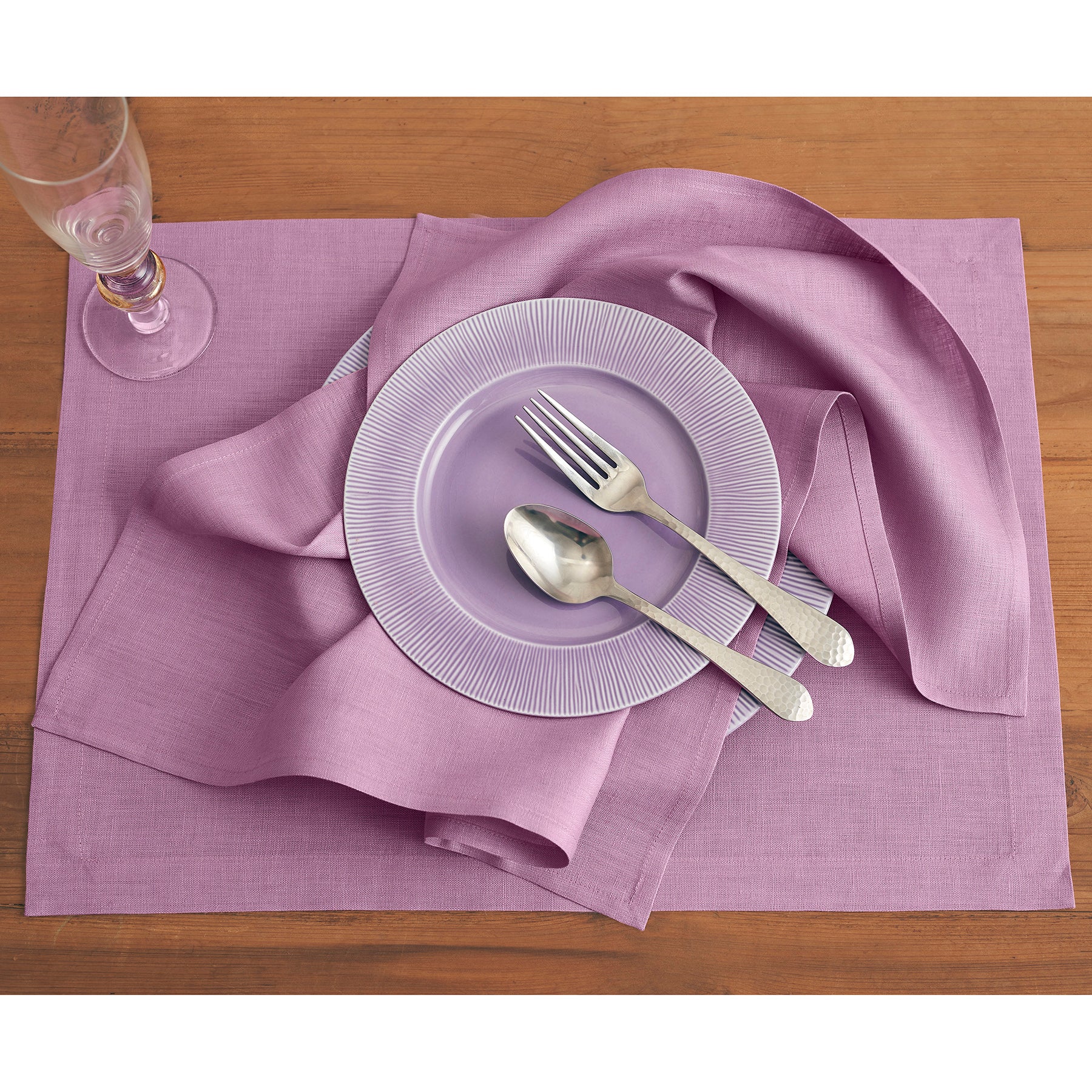 Eco-Friendly Linen Placemats Set of 6 - Premium Natural Table Mats for Dining, Kitchen, and Party Decor - Washable & Durable Home Tableware for Everyday Use and Special Occasions