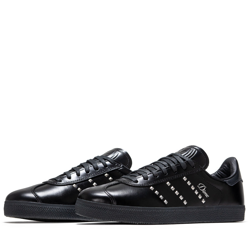 Dime x Adidas Gazelle ADV Sneakers - Core Black/Silver Metallic - Men's Streetwear Shoes for Casual Wear & Skateboarding
