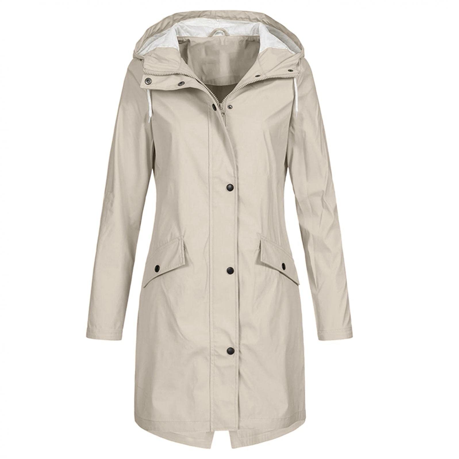 Maryia Women's Lightweight Waterproof Rain Jacket - Windproof Hooded Outdoor Windbreaker for Hiking, Running & Active Lifestyle - Perfect for Camping, Travel & Everyday Wear