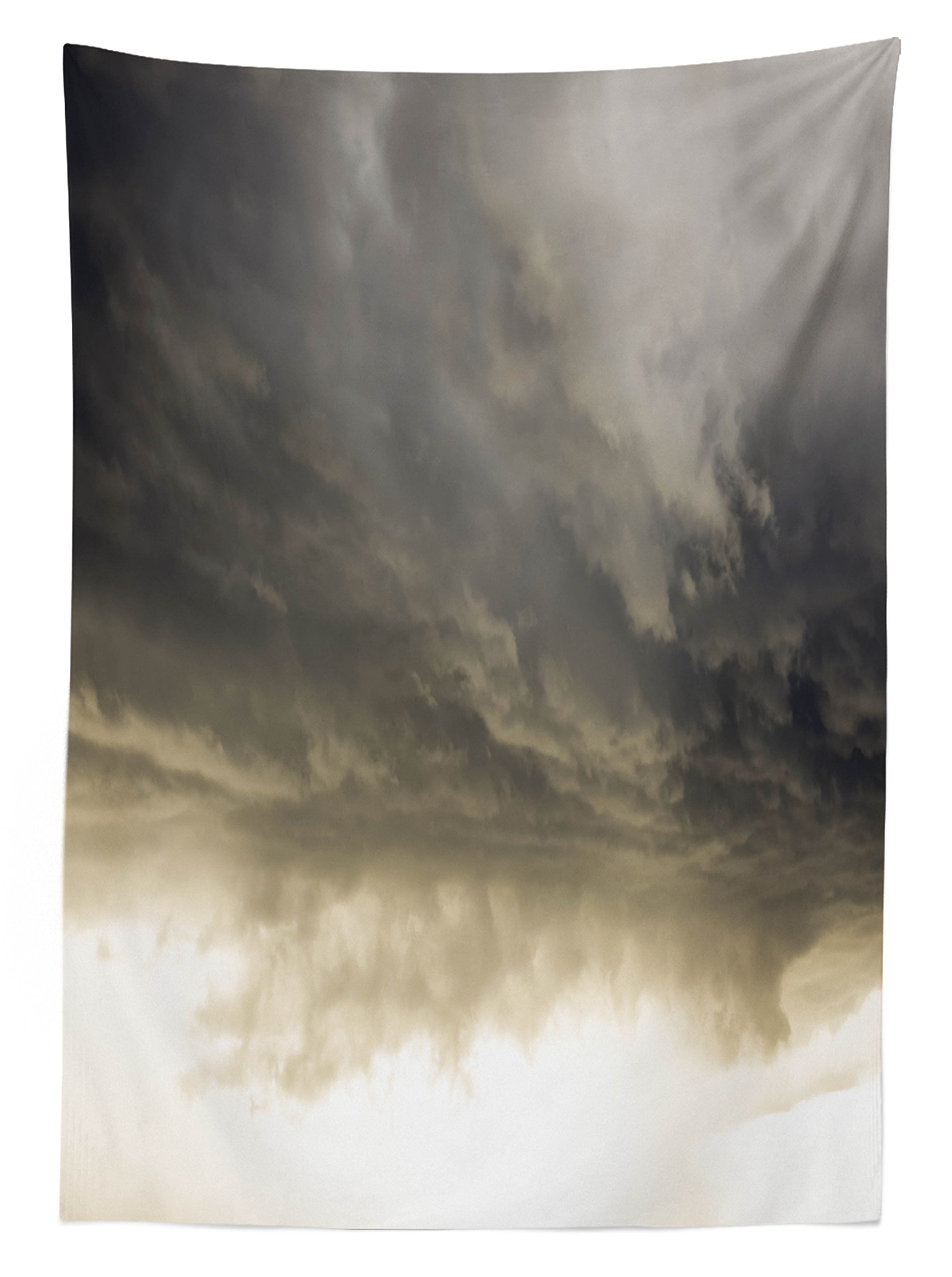Ambesonne Dark Storm Clouds Outdoor Tablecloth - Waterproof Washable Picnic Table Cover 58