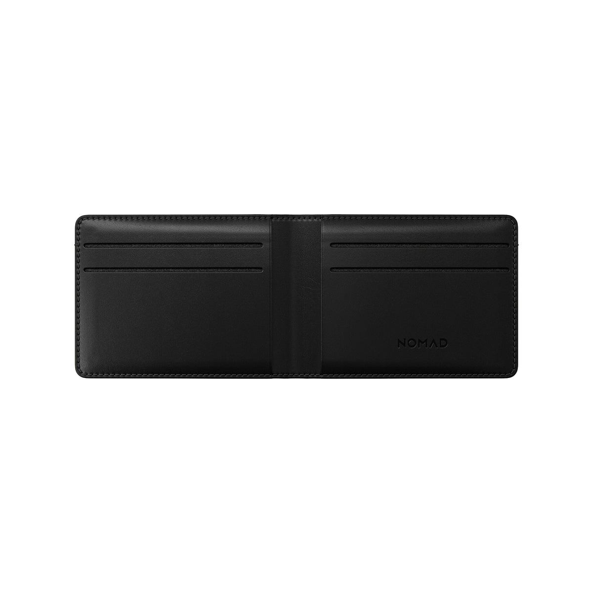 Premium NOMAD Bifold Wallet for Men - Genuine Black Horween Leather RFID Blocking Slim Minimalist Wallet - Perfect for Everyday Carry, Travel & Business