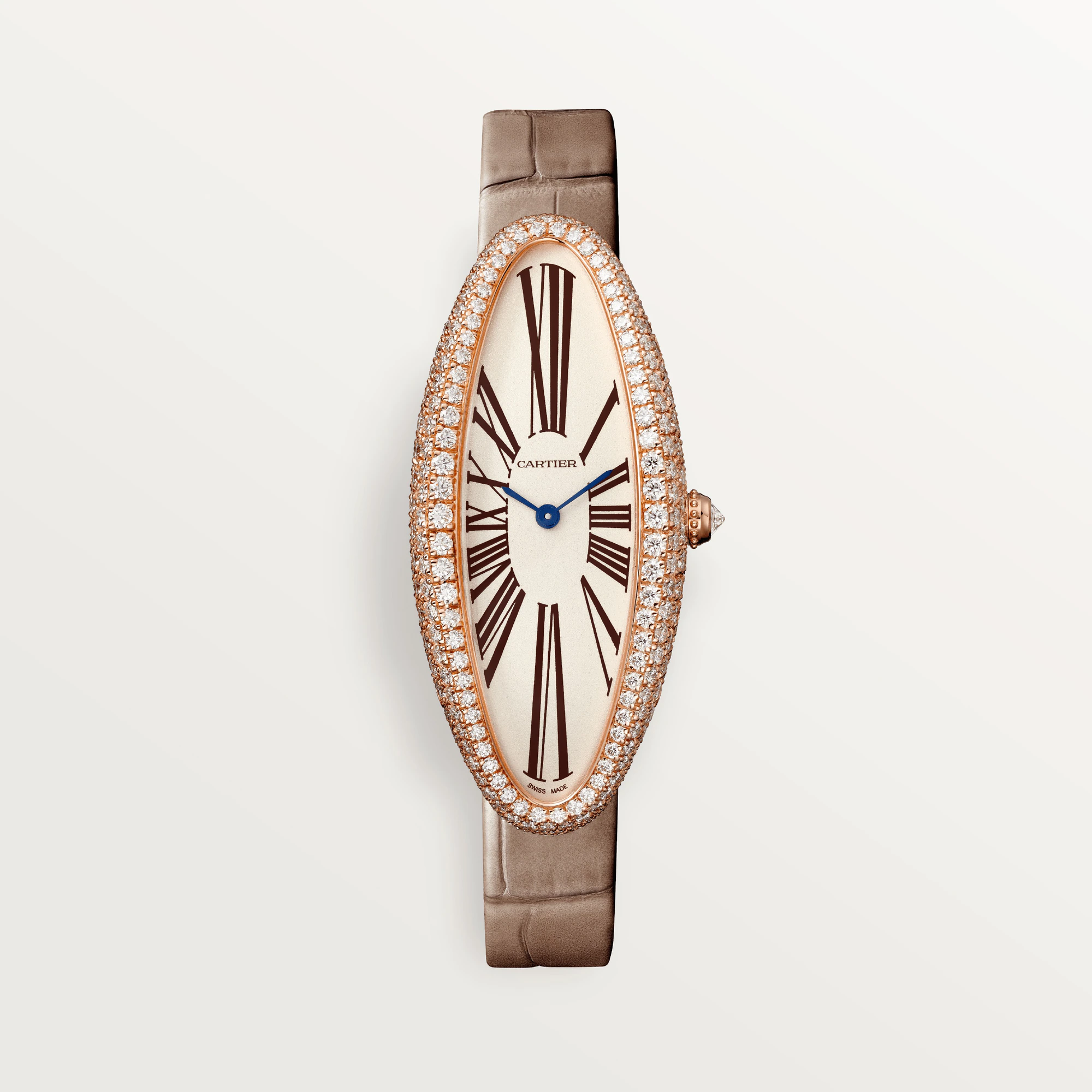 Cartier Baignoire 18K Rose Gold Diamond Ladies Watch - Luxury Swiss Timepiece for Women, Elegant Dress Watch for Special Occasions & Formal Events