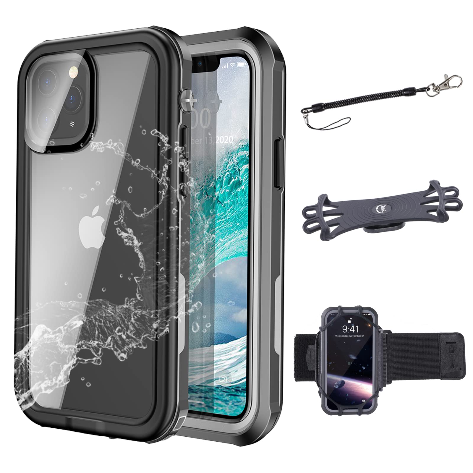 Waterproof Shower Phone Holder - Rotatable Wall Mount for Bathroom (7.5x4.5in) - Perfect for Wet Environments