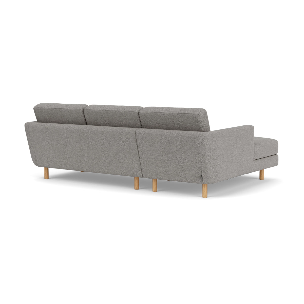 Conrad Boucle Left Chaise Sofa - Modern Upholstered Sectional Couch for Living Room, Lounge & Home Decor