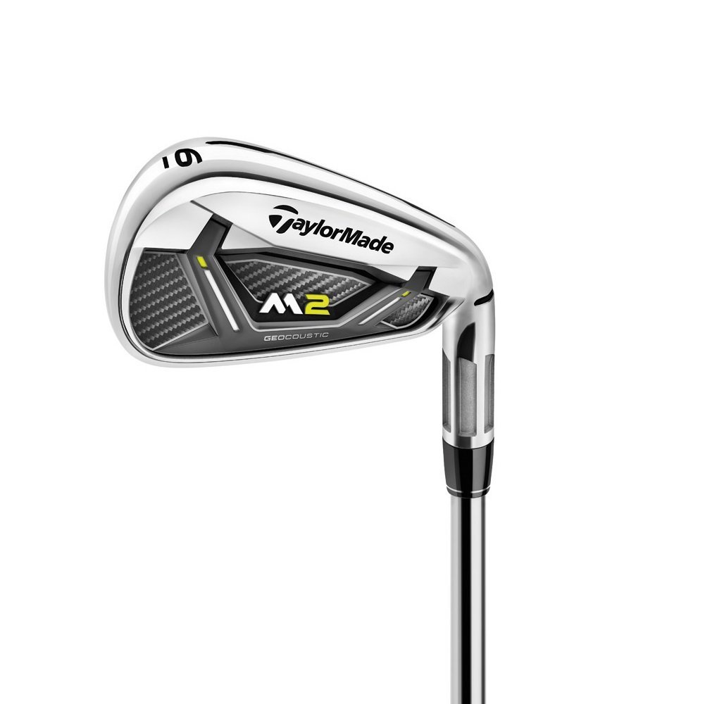 TaylorMade 2017 M2 Men's Golf Iron Set - Premium Steel Golf Clubs for Men with High Launch Technology | Perfect for Driving Range & Tournament Play