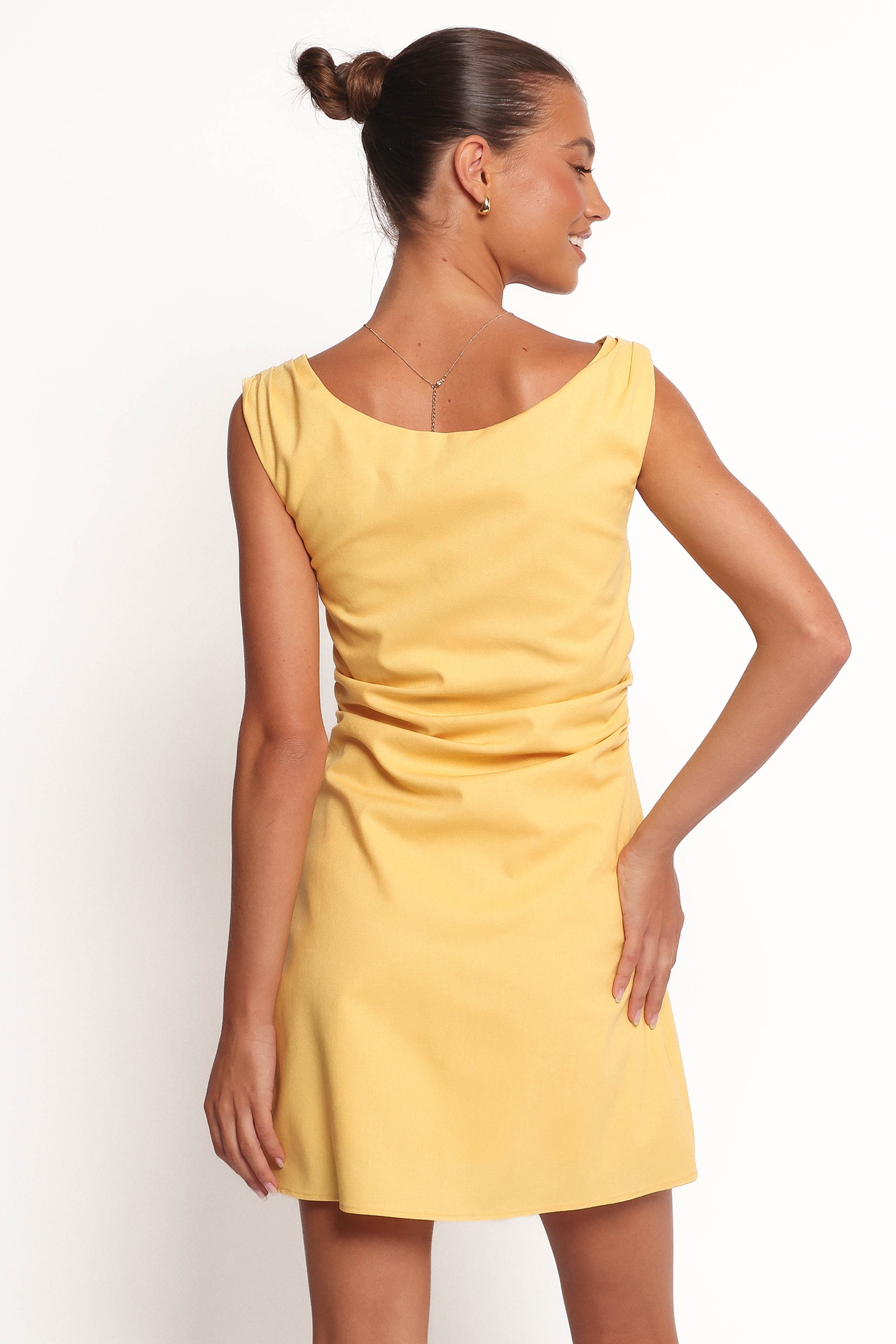 Cielo Mini Dress in Butter Yellow - Flowy Summer Dress for Beach, Party & Casual Wear | Women's Fashion
