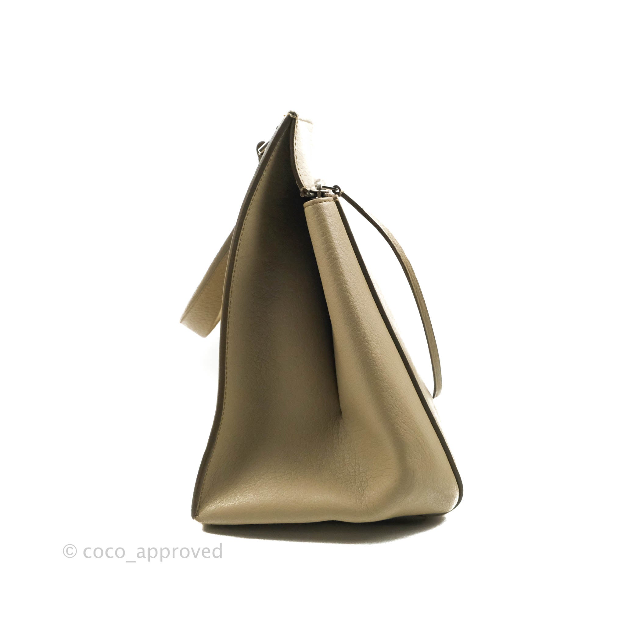 Celine Medium Edge Bag in Etaupe Grained Calfskin Leather - Luxury Crossbody Purse for Women, Perfect for Work, Travel & Evening Events