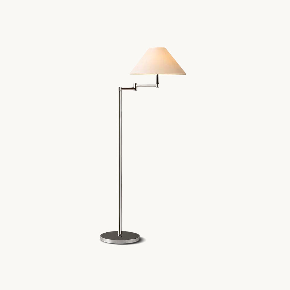 Modern Dakota Floor Lamp - Adjustable Height LED Standing Light for Living Room, Bedroom & Office - Warm White & Cool White Dimmable Reading Light with Remote Control