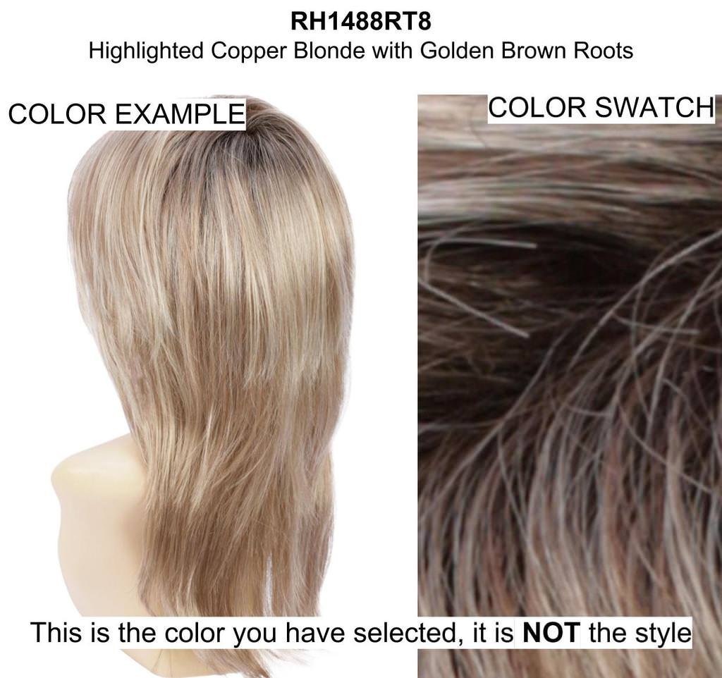 Estetica Heidi Wig Bundle - 5 Piece Set with RH1488RT8 Color, Includes Wig, Q&A Booklet, Travel Shampoo, Wig Cap & Comb | Perfect for Cosplay, Costumes & Everyday Wear