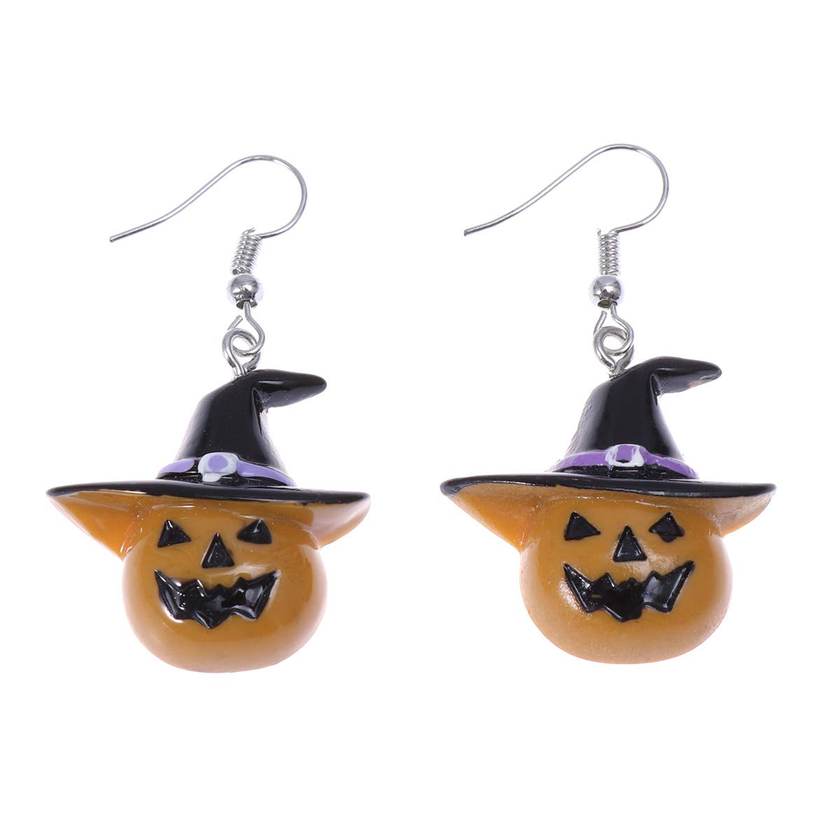 Halloween Pumpkin Hat Earrings for Women - Funny Exaggerated Grimace Stud Earrings with Hooks, Cute Party Accessories for Girls | Perfect for Halloween Parties, Costume Events & Festive Celebrations