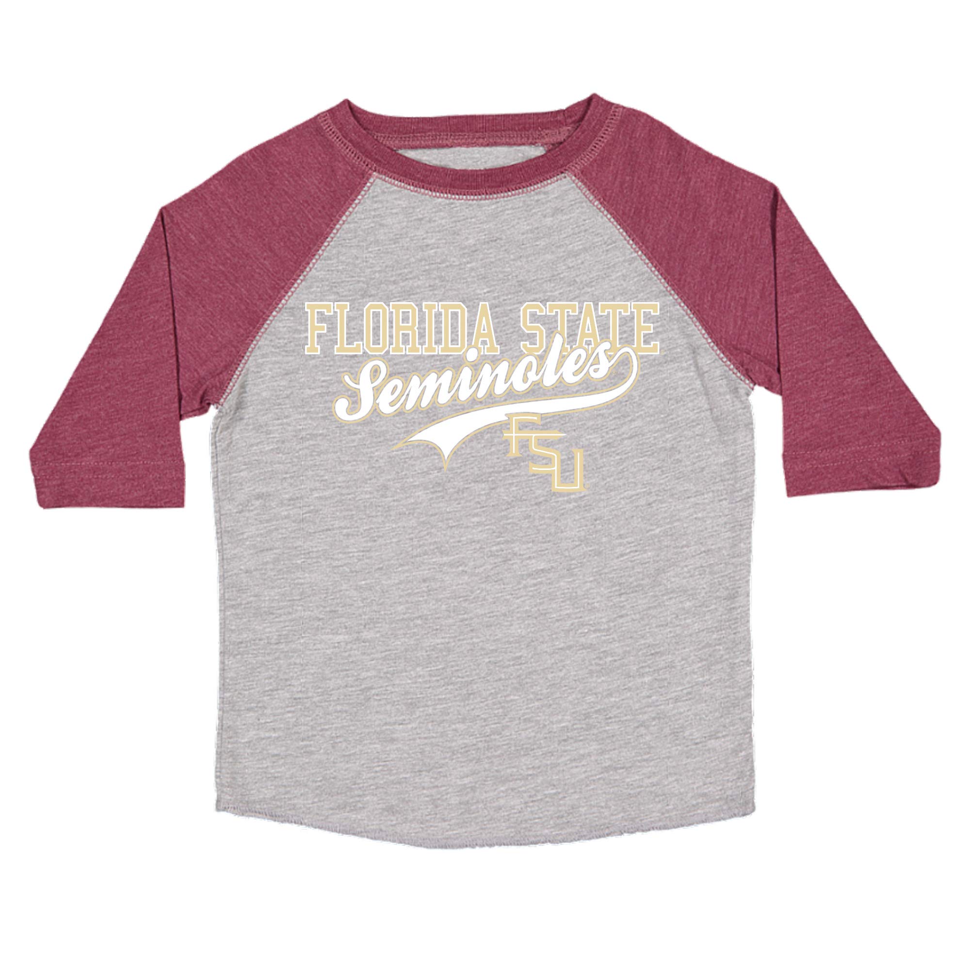 NCAA Youth Home Run Raglan Tee for College Kids - Comfortable Baseball Shirt for School Spirit, Game Day & Casual Wear