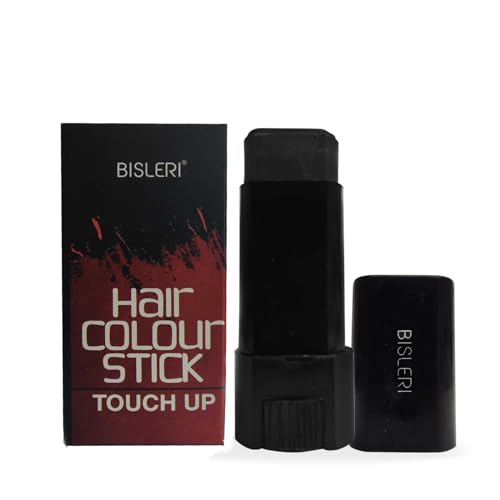 Bisleri Hair Color Root Touch Up Stick for Men & Women - 9g Black | Quick Gray Coverage | Travel-Friendly Hair Dye | Home & Salon Use