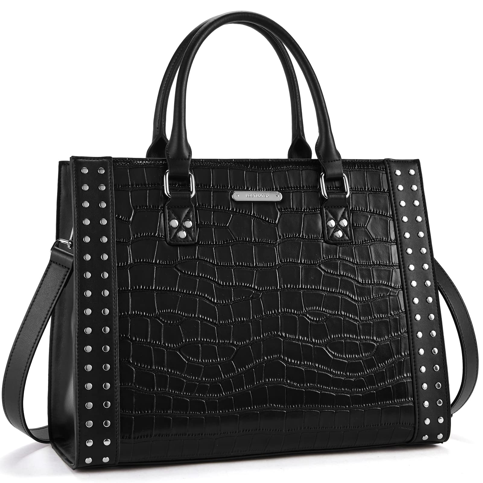 BOSTANTEN Women's Large Genuine Leather Handbag - Stylish Satchel Tote Purse for Work, Travel & Everyday Use