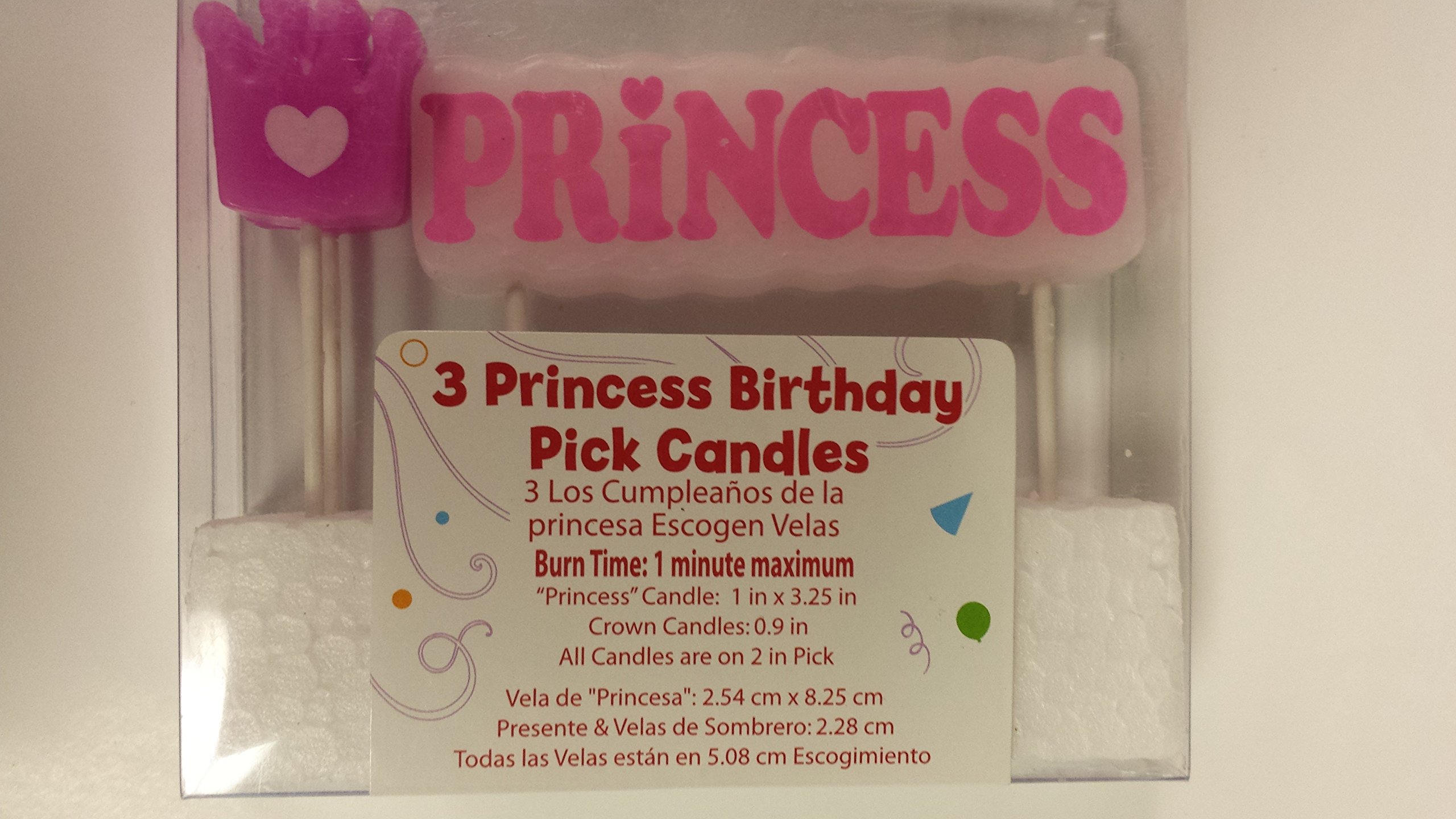 Princess Pick Candles - Elegant Birthday Party Candles for Girls, Perfect for Princess Themed Celebrations, Cakes & Decorations