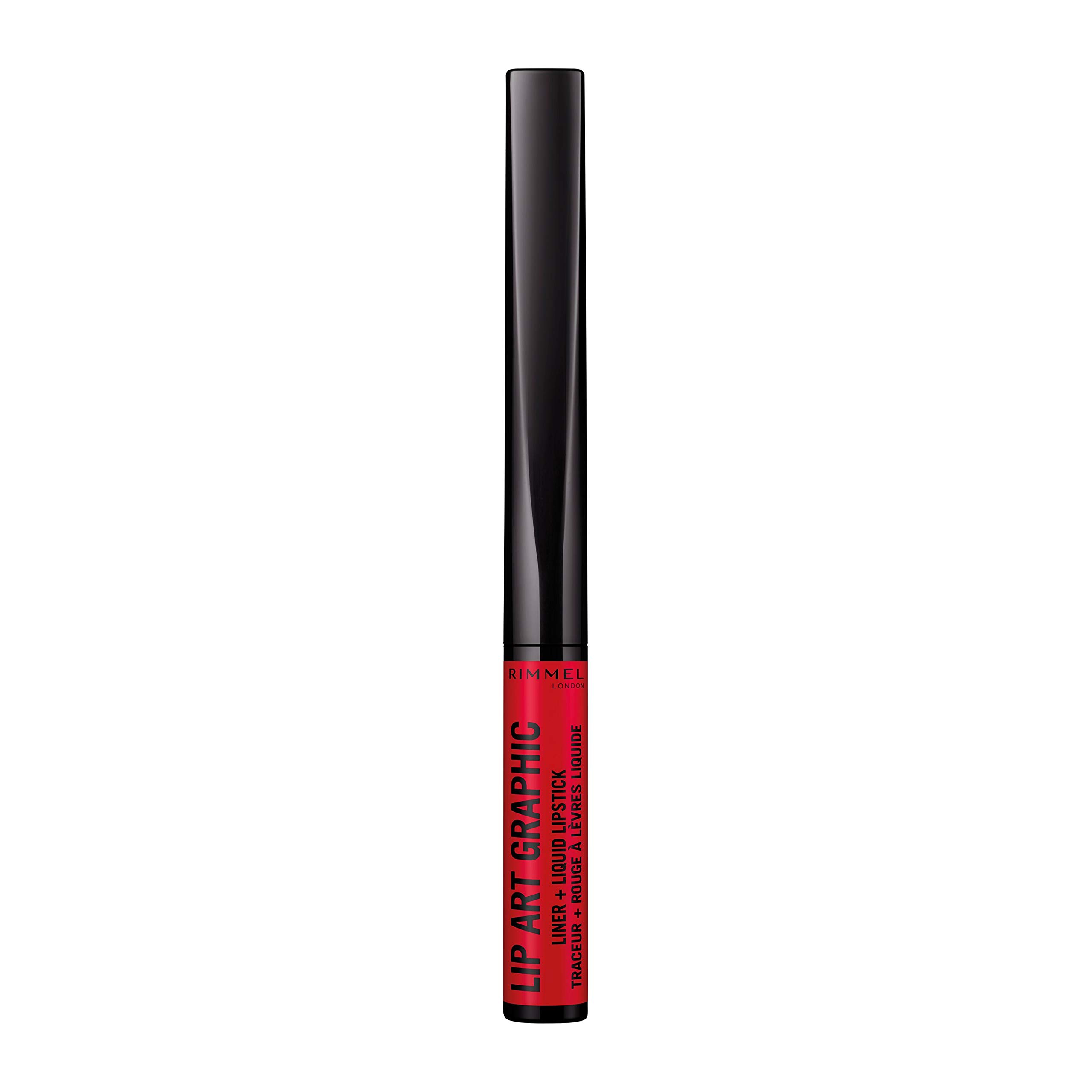 Rimmel London Lip Art Graphic Lipstick - Shade 610 Misbehaving - Long Lasting Matte Finish for Everyday Wear & Special Occasions