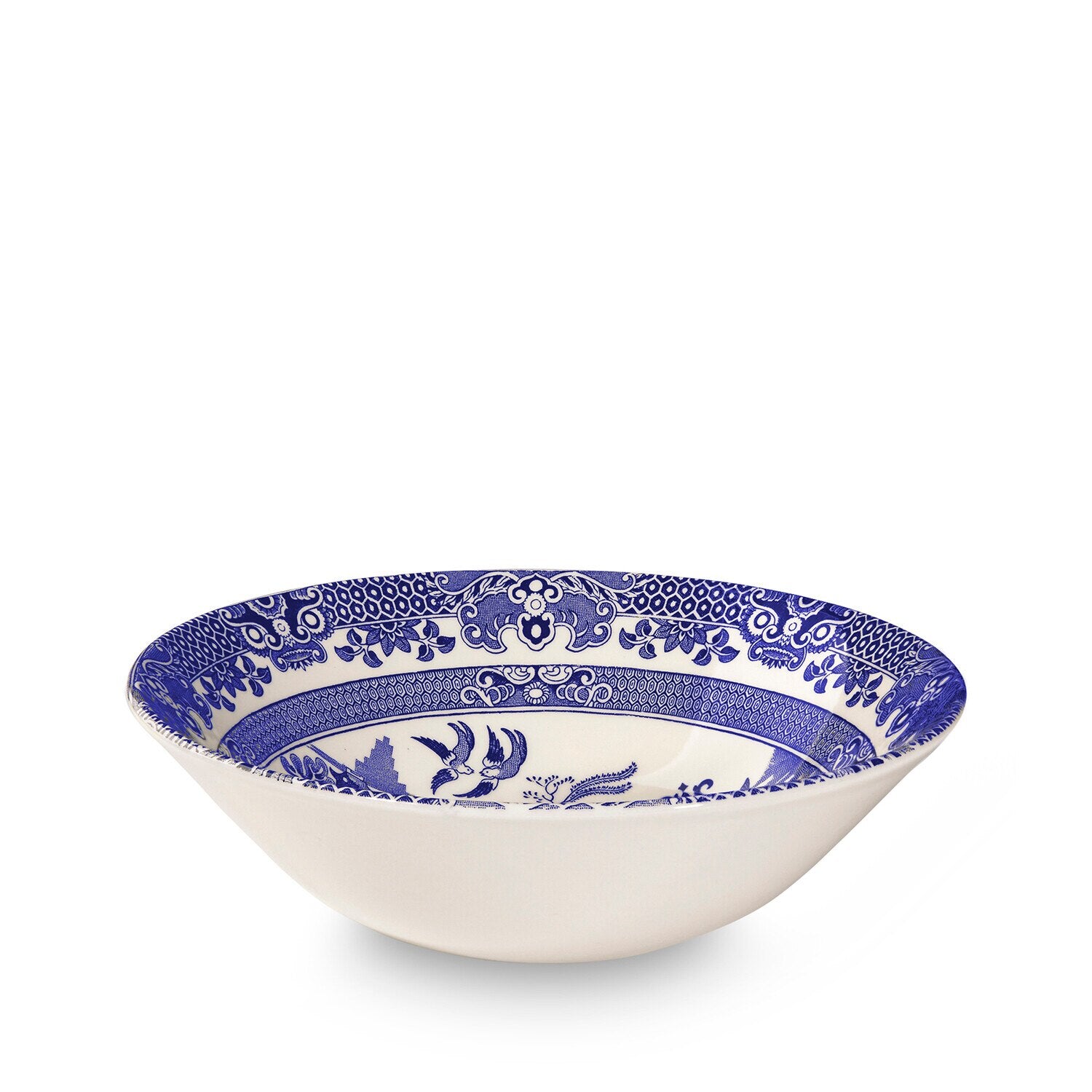 Blue Willow Dinnerware Set by Burleigh – Elegant English Bone China Plates, Bowls & Cups – Perfect for Formal Dining, Tea Parties & Home Decor