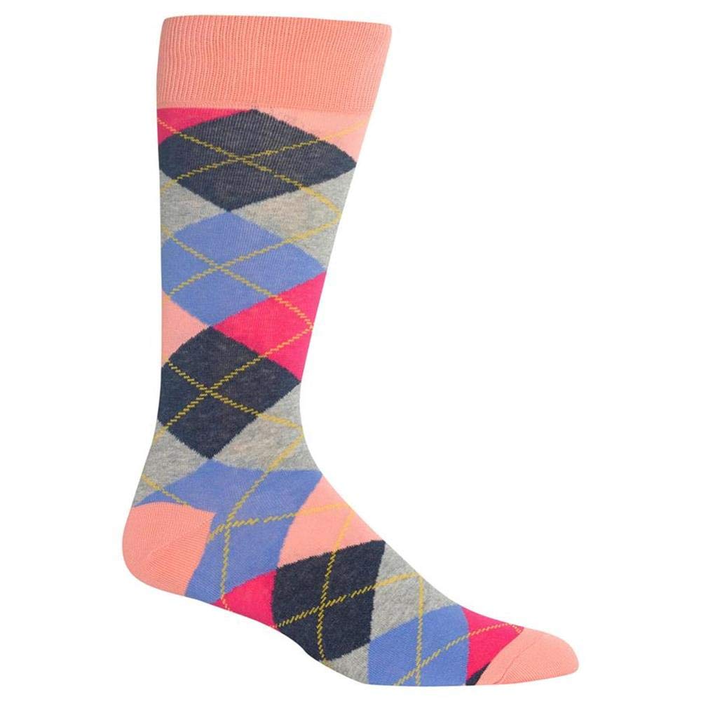 Hot Sox Men's Argyle Pattern Socks - 1 Pair for Shoe Size 6-12.5 - Perfect for Office, Casual & Formal Wear