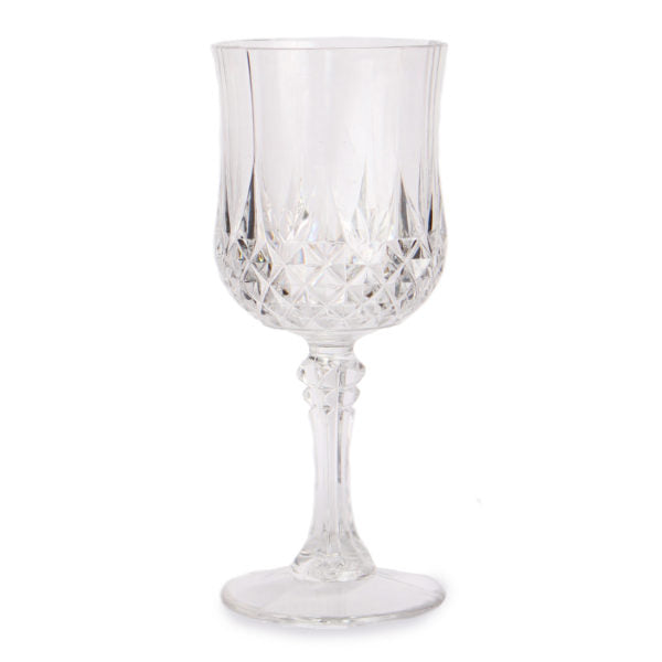 Premium 8 oz. Crystal-Like Wine Glasses - Set of 4 - Elegant Stemware for Red Wine, White Wine & Champagne - Perfect for Dinner Parties, Weddings & Home Entertaining