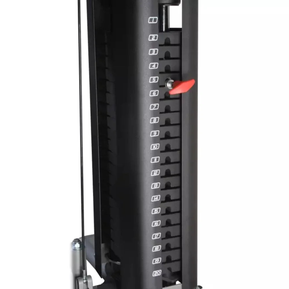 GXE Gym Equipment Set with Acrylic Covers & 200LB Weight Stack - Perfect for Home Workouts, Strength Training, and Commercial Gyms