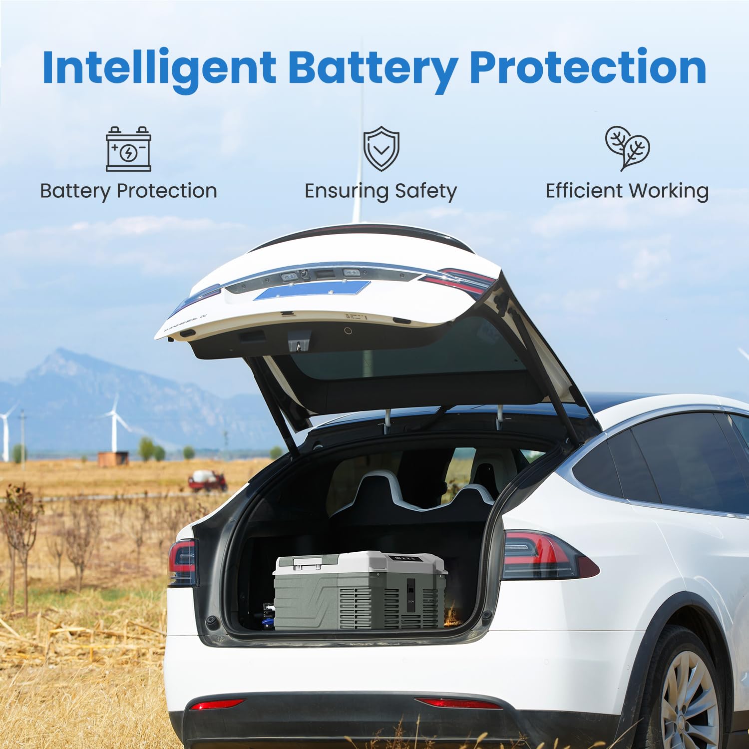 Alpicool 12V/24V DC 110-240V AC Portable Car Refrigerator - 10 Quart Compact Fridge for Truck, RV, Camper, SUV - Electric Cooler & Freezer (-4°F to 68°F) - Perfect for Camping, Road Trips & Outdoor Adventures