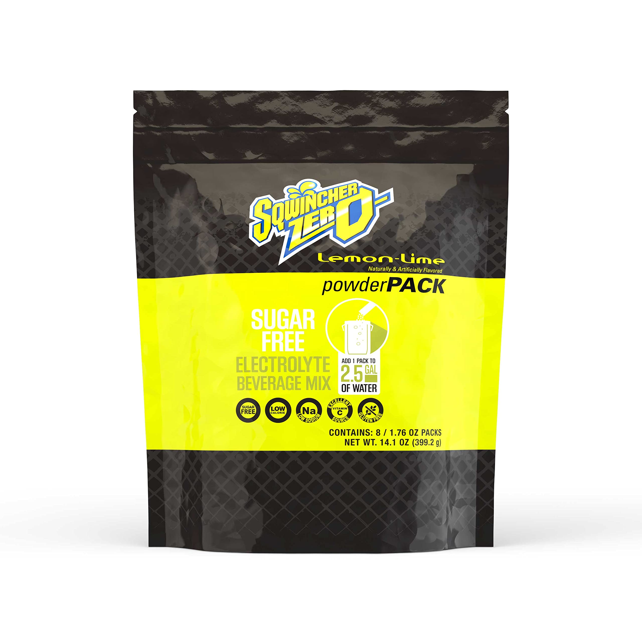 Sqwincher Zero Sugar Free Electrolyte Powder Packets - Assorted Flavors, 1.76 oz (Pack of 32) | Hydration for Athletes, Workouts & Outdoor Activities