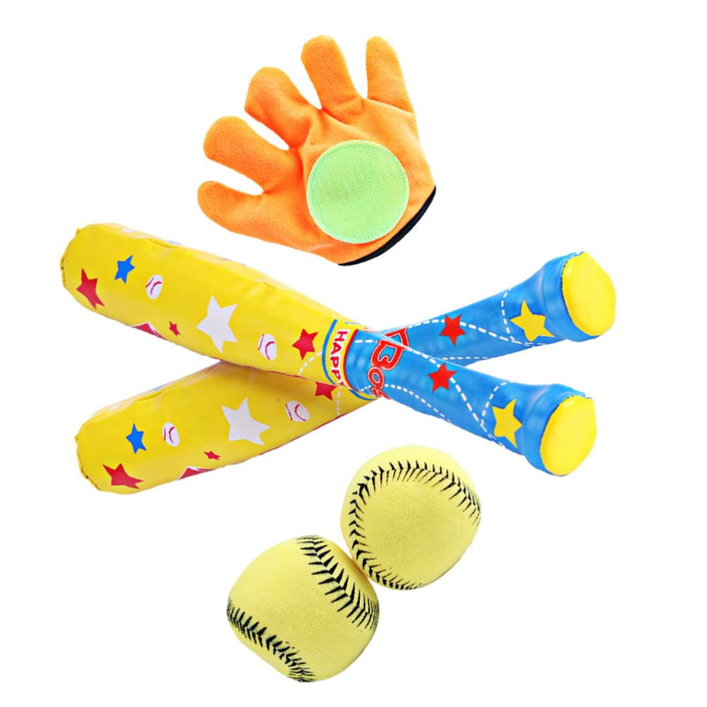 NUOBESTY Kids Baseball Bat Set with Glove - Youth Baseball Toy for Boys & Girls Ages 3-8 - Outdoor Sports Playset for Backyard, Park & Beach Games - Perfect for T-Ball, Practice & Family Fun