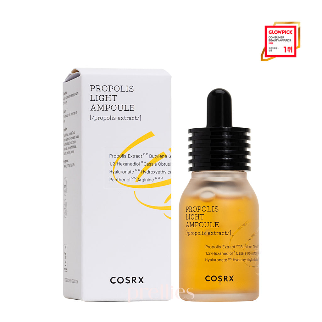 COSRX Full Fit Propolis Light Ampoule 30ml - Korean Skincare for Hydration & Glow - Perfect for Dry Skin & Nighttime Routine