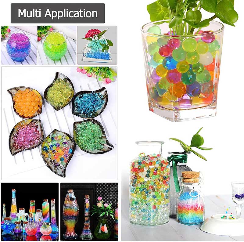 7-8mm Gel Ball Refill Pack - 2 Glow in The Dark + 3 Mixed Colors with Funnel Tip - Perfect for Gel Blaster Shooting Games, Outdoor Battles & Night Play