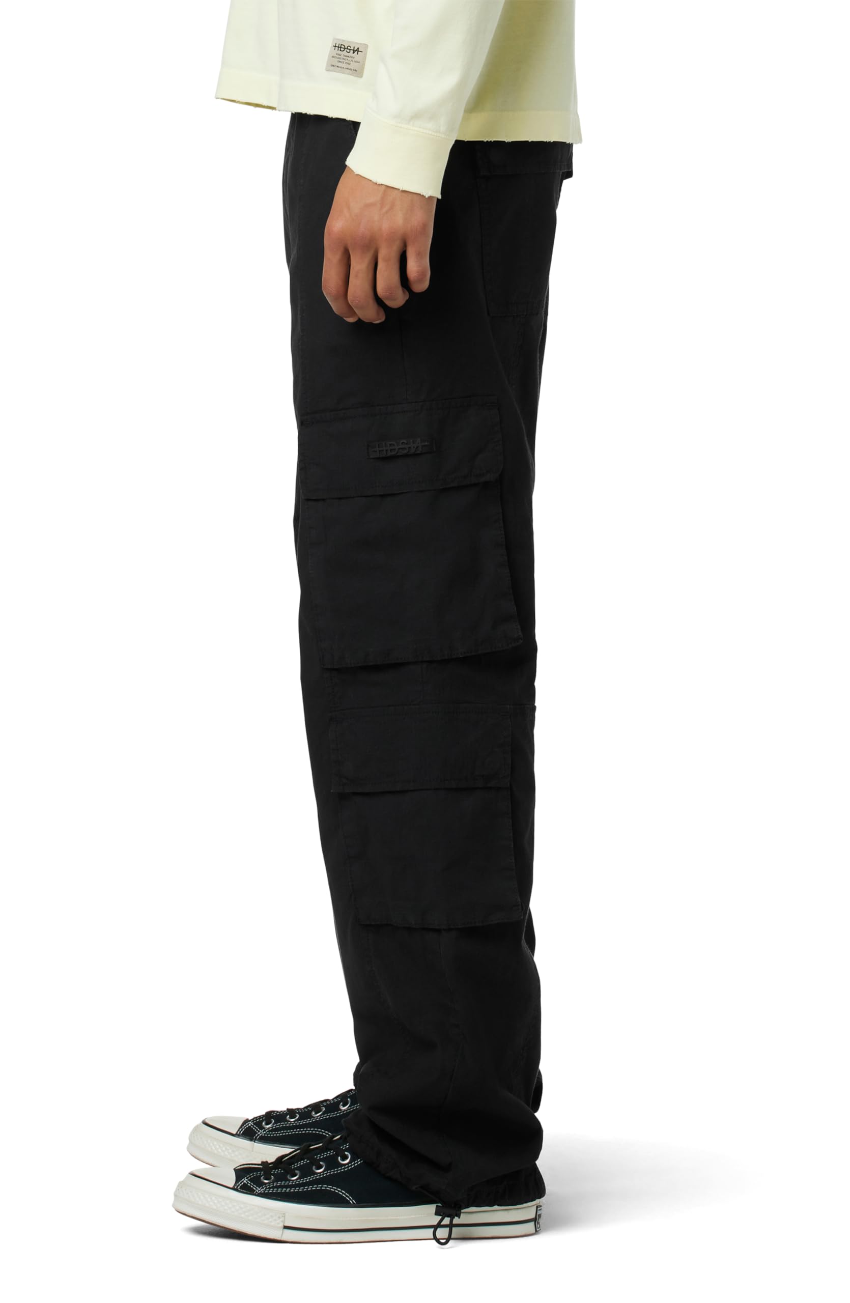 HUDSON Men's Straight Leg Drawcord Cargo Pants - Comfortable & Durable Workwear for Outdoor Activities, Hiking, and Casual Wear