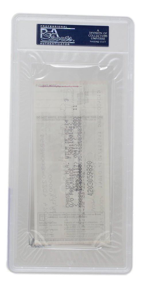 Bob Gibson Autographed St. Louis Cardinals Bank Check #1841 PSA/DNA Certified - Rare Baseball Memorabilia for Collectors & Sports Fans