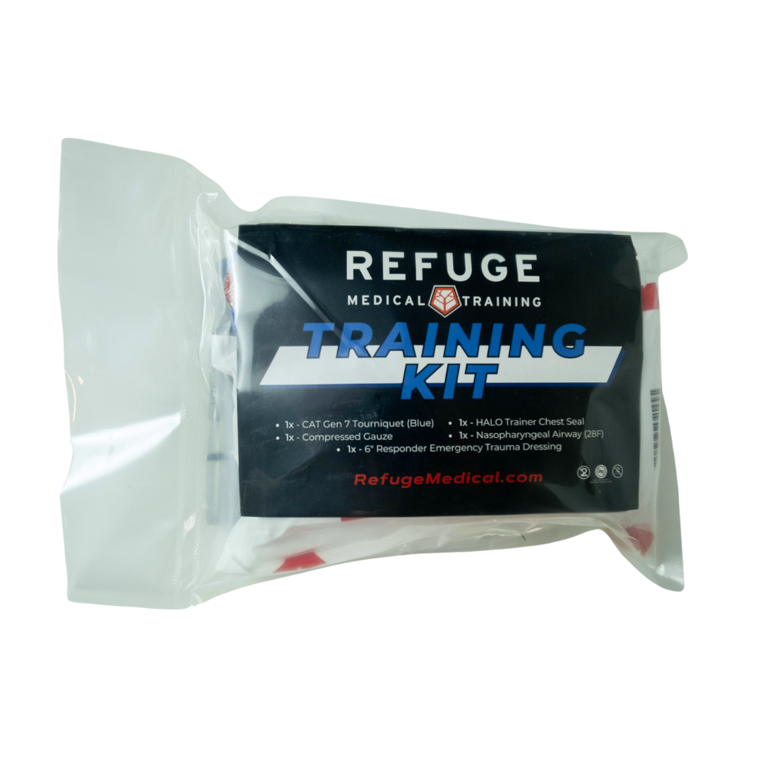 Refuge Medical IFAK TRAINER Kit - Tactical First Aid Training Kit for Emergency Preparedness & Combat Simulation | Perfect for Military, Police, and Outdoor Survival Training
