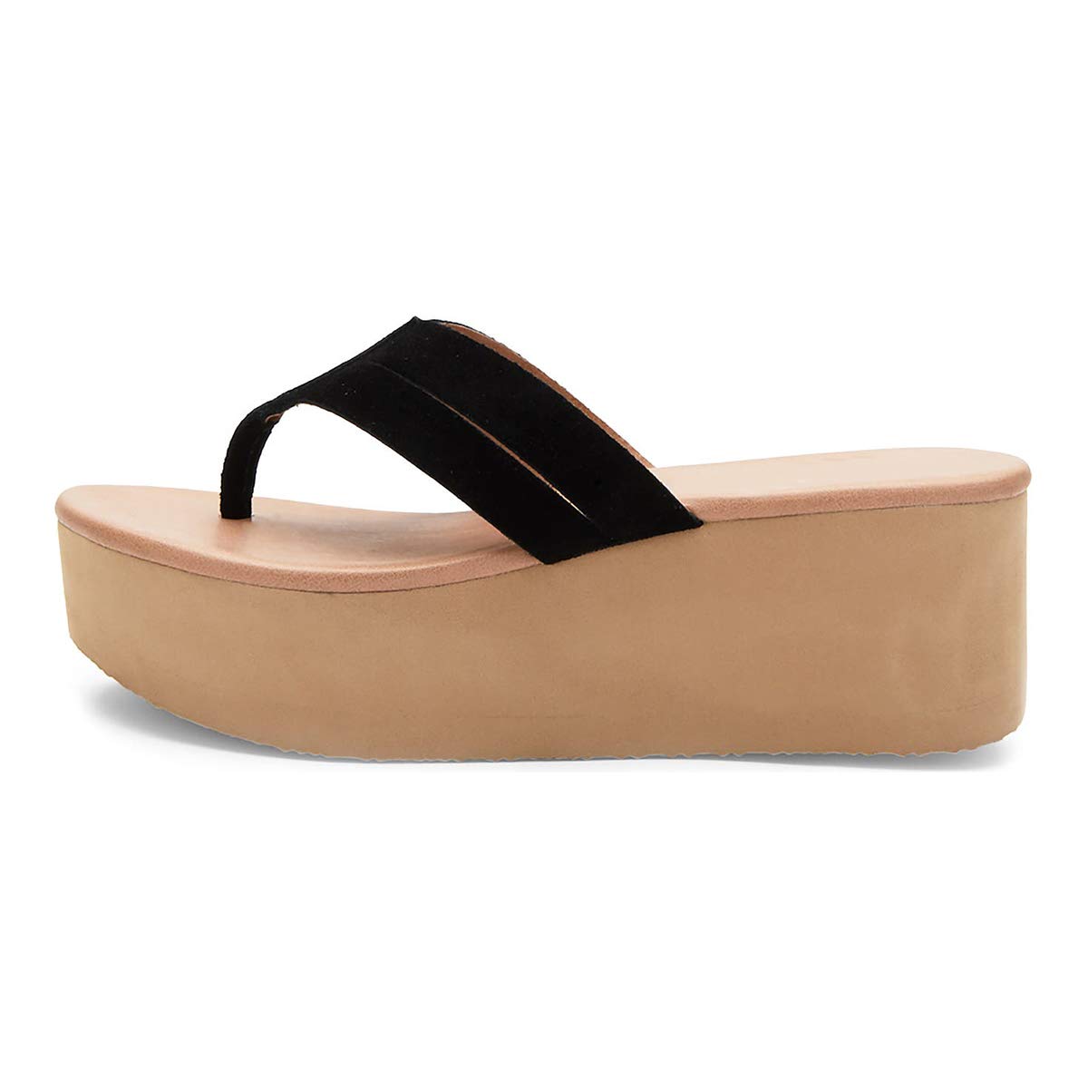 YDN Women's Stylish Platform Clogs - Slip On Mules with Sexy T-Strap Design | Comfortable Flip Flops for Indoor & Outdoor Wear | Casual Sandals for Beach, Home, and Summer Fashion