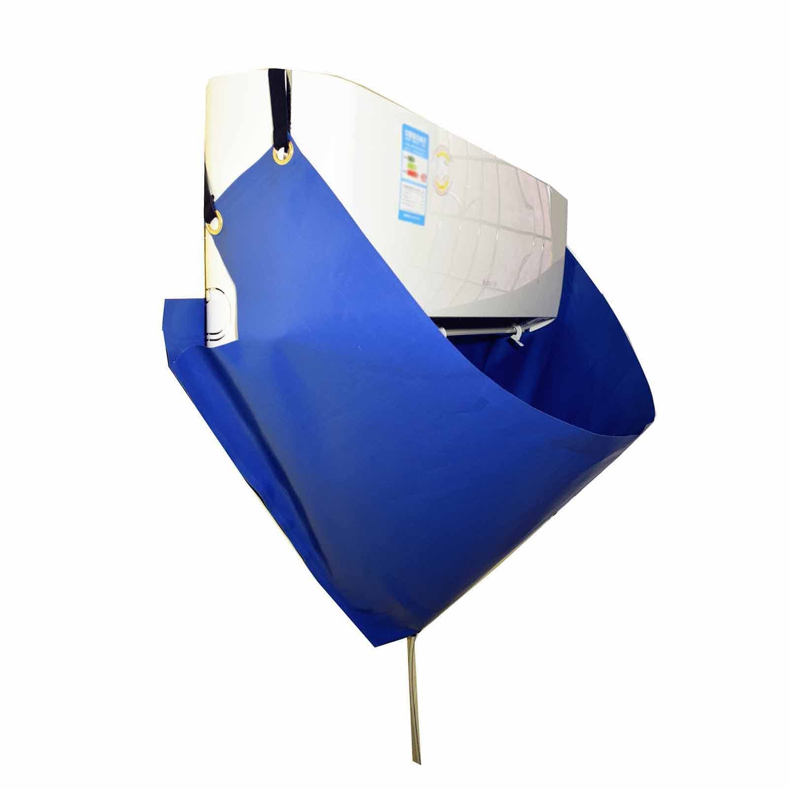 YWZQY Waterproof Wall Mounted Air Conditioner Cover - Dust & Washing Protector Bag for 1-2P AC Units (Blue) | Indoor/Outdoor Use for Home & Office