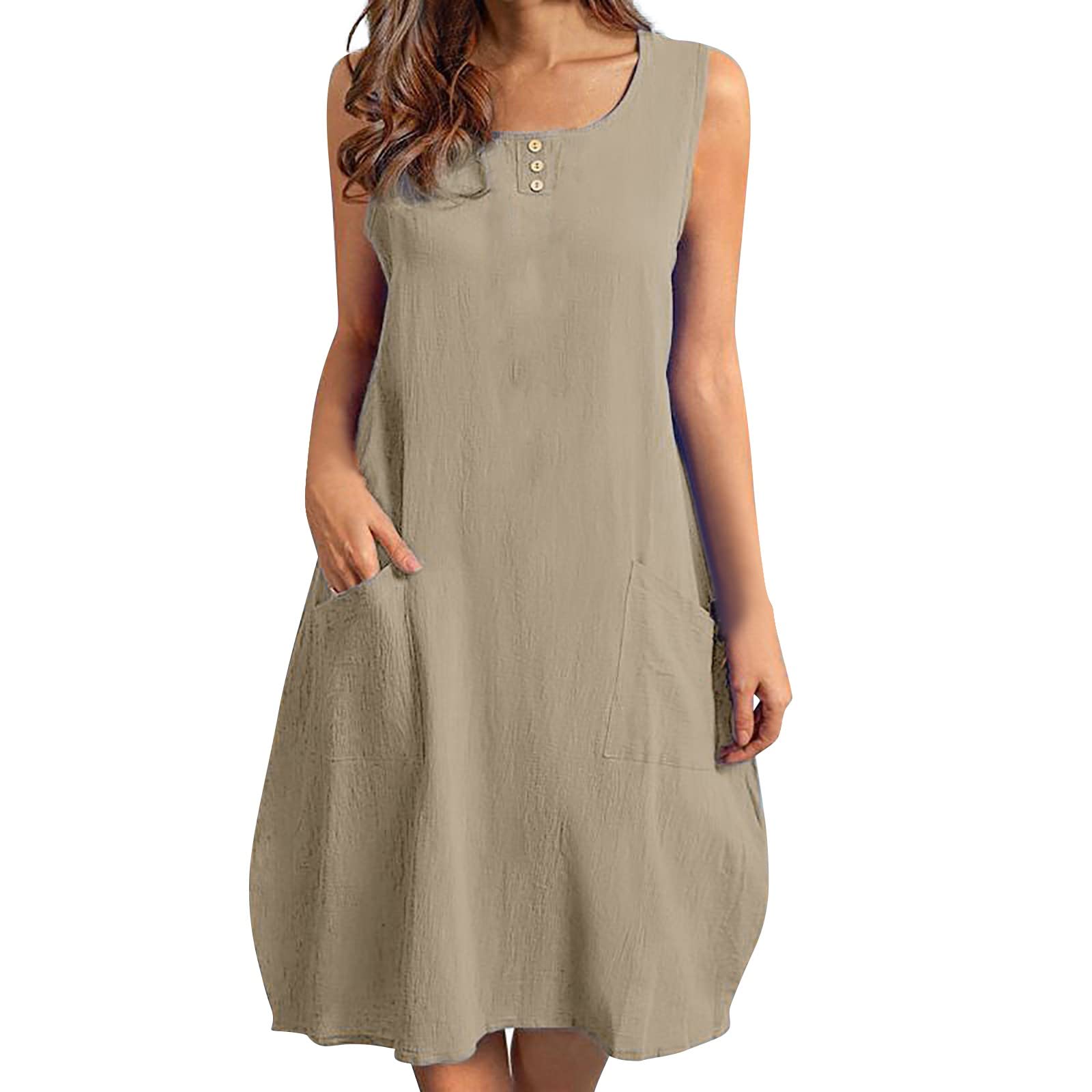 MOLERANI Women's Casual Swing T-Shirt Dress - Loose Fit Blue Maxi Dress for Mother of The Bride, Beach Cover Up, Summer Vacation Outfit, Lounge Wear