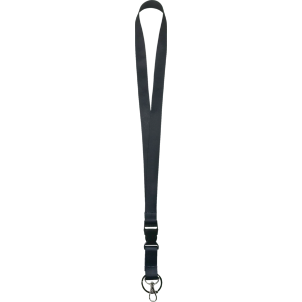 Premium Black Lanyard with Metal Hook - Adjustable Neck Strap for ID Badges, Keys & Access Cards - Ideal for Office, School, Events & Security Personnel
