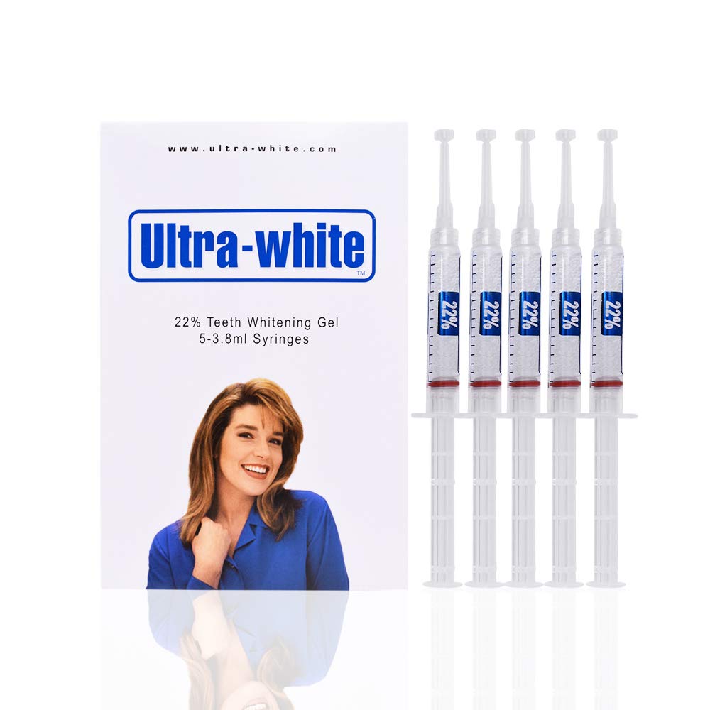 22% Teeth Whitening Gel - 5 Large Tubes (3.8ml Each) for Whiter Teeth & Brighter Smile | Professional Dental Care at Home for Special Occasions & Daily Confidence Boost