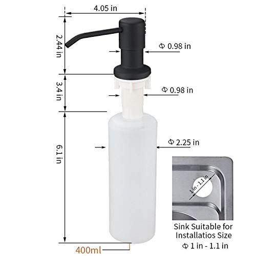 OWOFAN Matte Black LED Light Kitchen Sink Faucet with Pull Down Sprayer and Soap Dispenser - Modern Touchless Water Saving Faucet for Home, Restaurant & Commercial Use