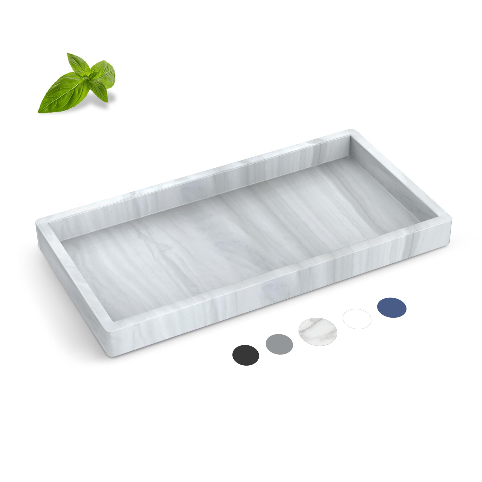Premium Shatterproof Silicone Bathroom Tray (7.8