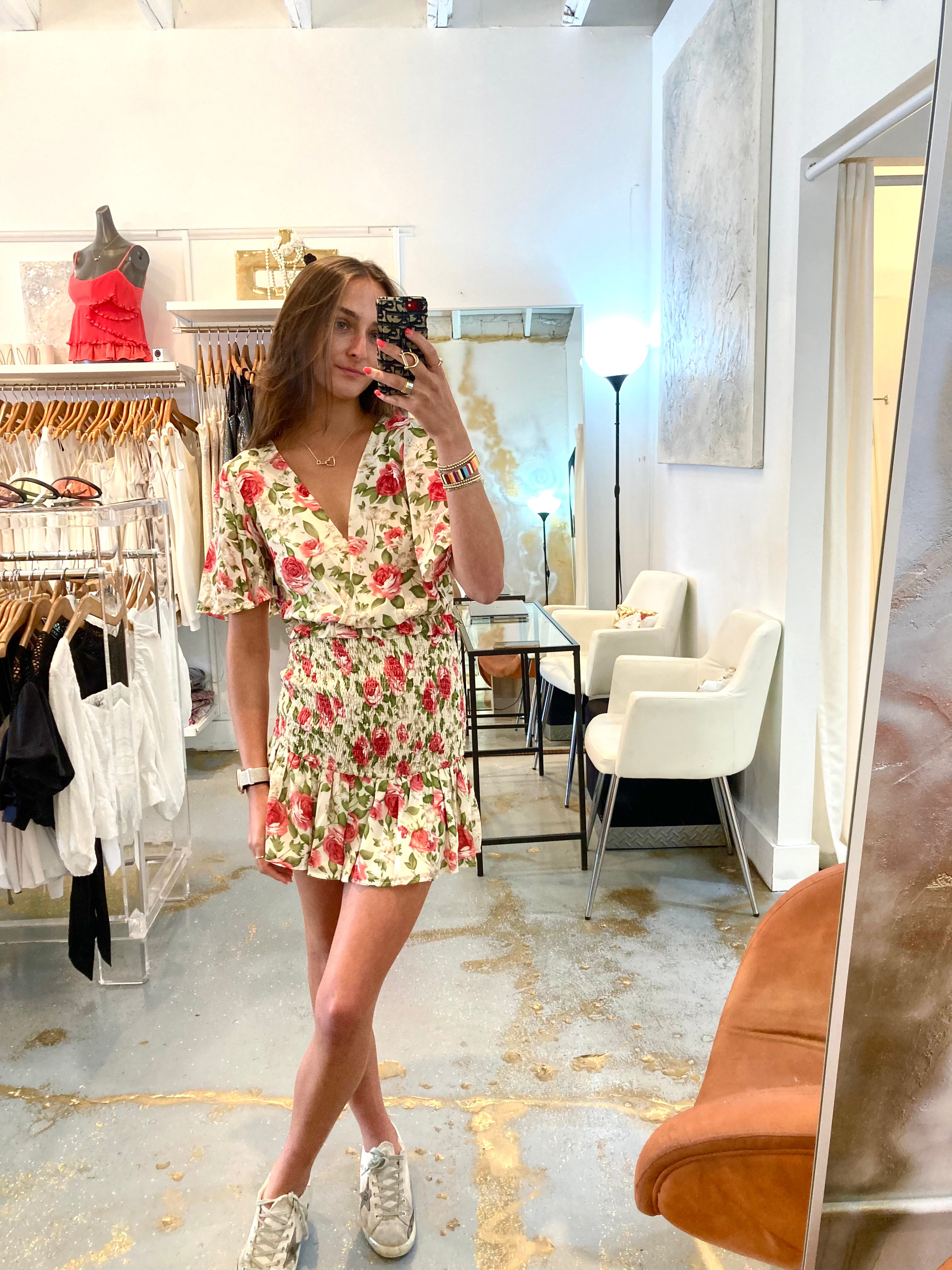 Field of Flowers Dress - Floral Print Summer Dress for Women, Perfect for Beach, Garden Parties & Outdoor Events