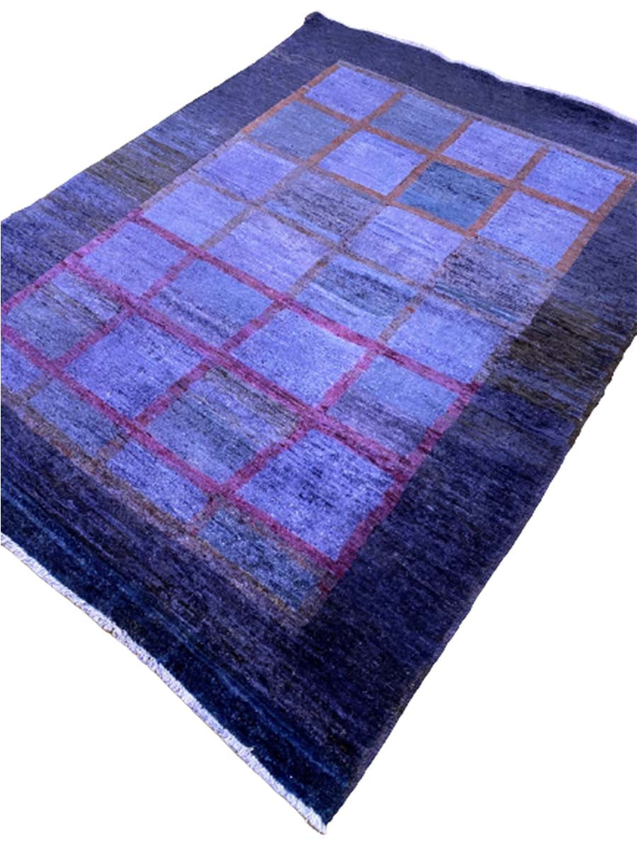 Handmade Overdyed Gabbeh Wool Rug - 6.3 x 4.9 Feet - Traditional Persian Style - Perfect for Living Room, Bedroom & Home Decor