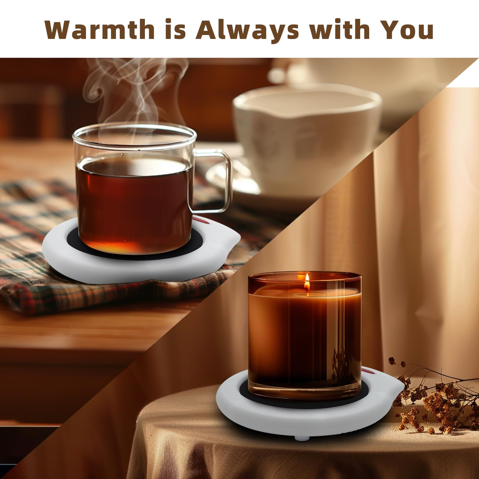 Premium Aroma Diffuser & Electric Mug Warmer for Home & Office - Keeps Coffee, Tea, Cocoa & Soup Warm - Perfect Winter Gift with Scented Candles - Ideal for Relaxation, Work & Cozy Evenings