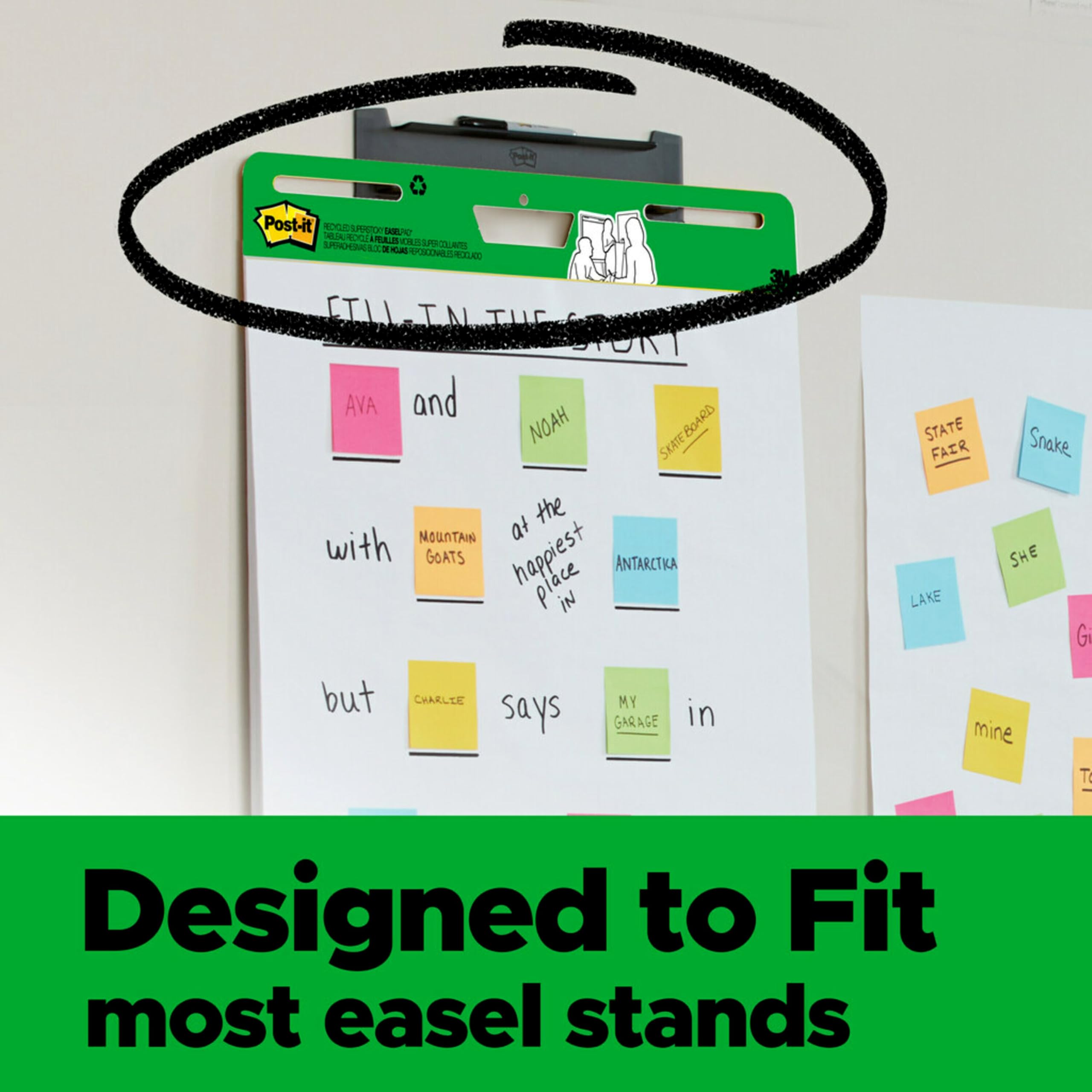 Post-it Easel Pad with Recycled Paper - 25