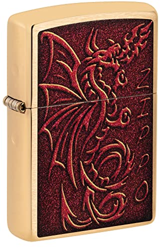 Brushed Brass Medieval Mythic Dragon