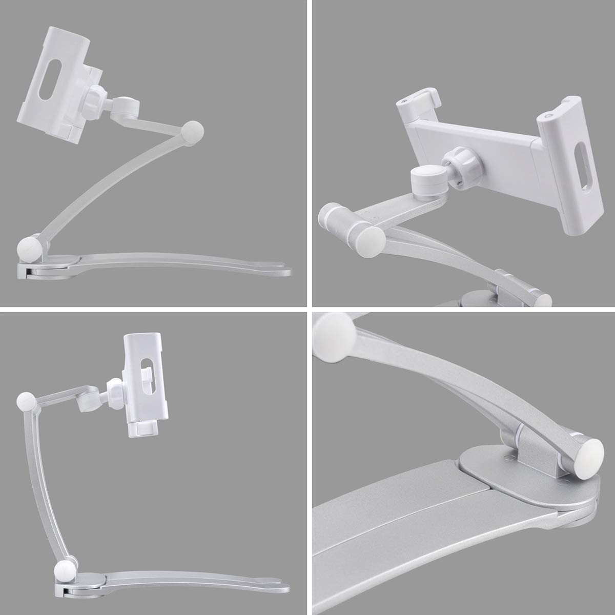 AYADA 2-in-1 Tablet Holder for Kitchen - Adjustable iPad Stand for Cooking & Countertop Use
